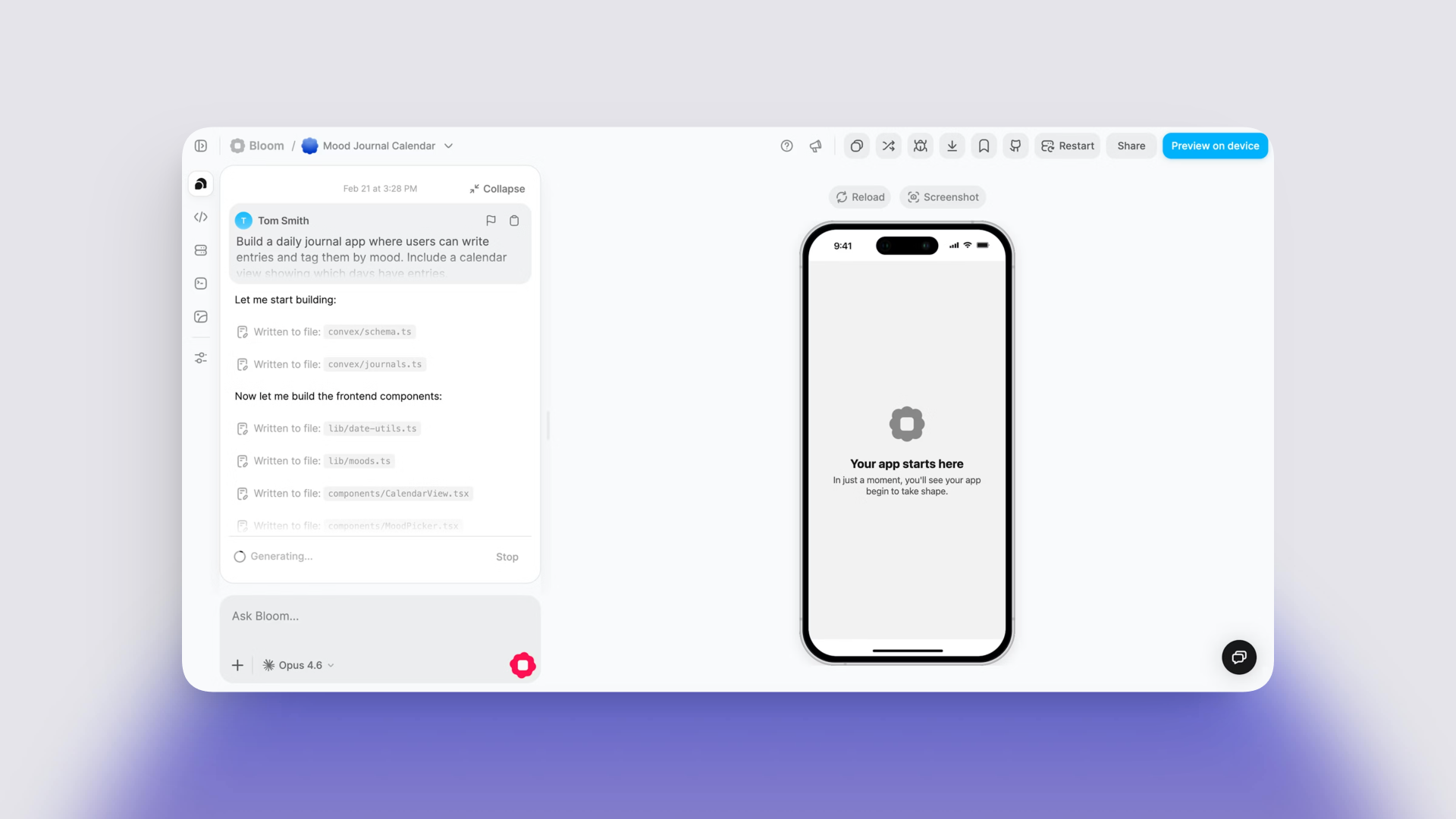 Watch the Agent Write Code in Real Time